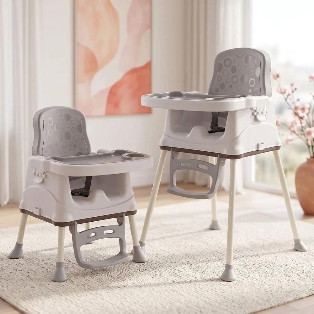 Munchkin Throne Baby High Chair Grey