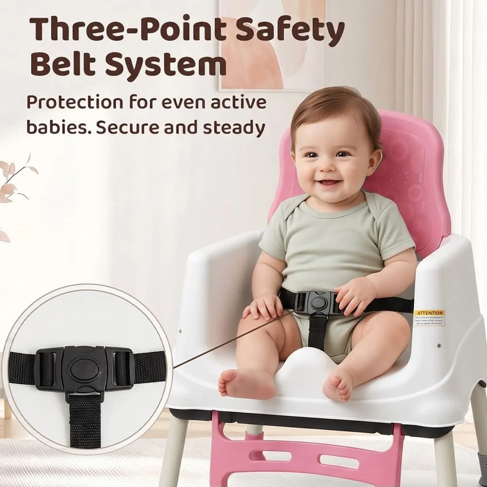 Munchkin high chair pink4