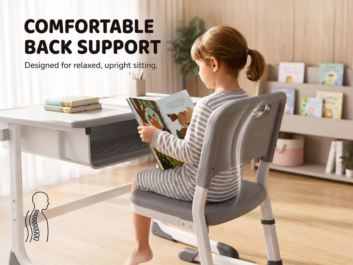 Smart Kids Study Table and Chair Set with Adjustable height