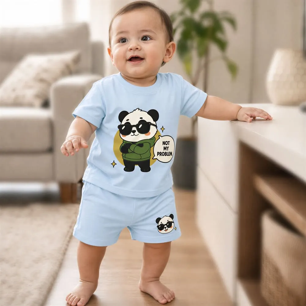 StarAndDaisy Baby panda T-Shirt & Shorts Set looks