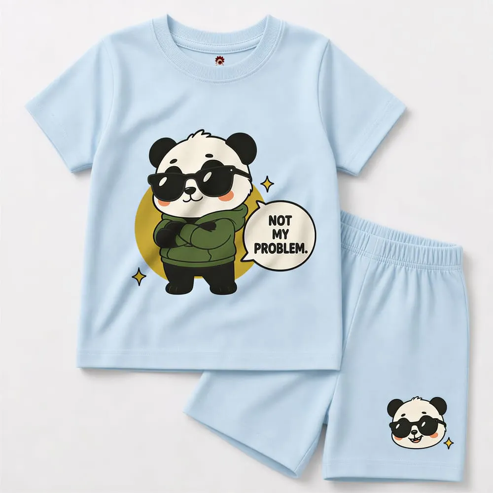StarAndDaisy Baby panda T-Shirt & Shorts Set