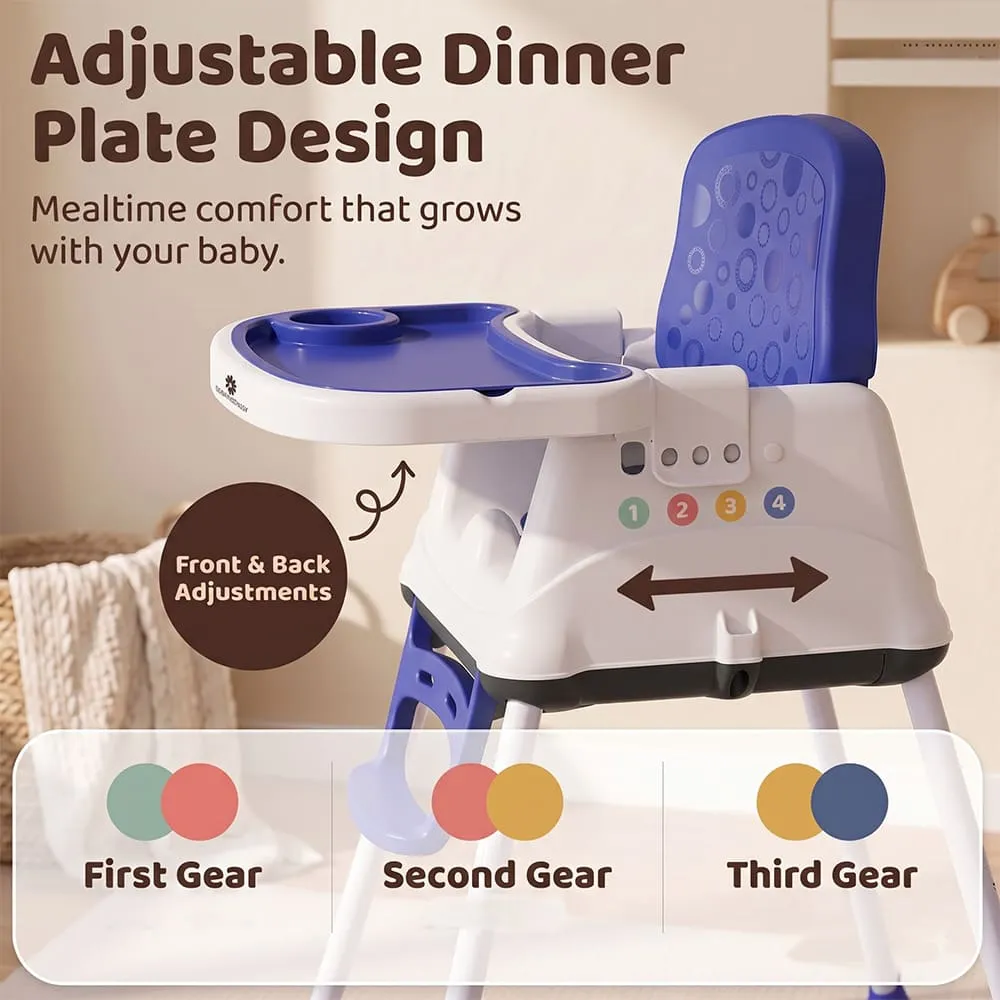 adjustable dinner plate design munchkin baby high chair blue