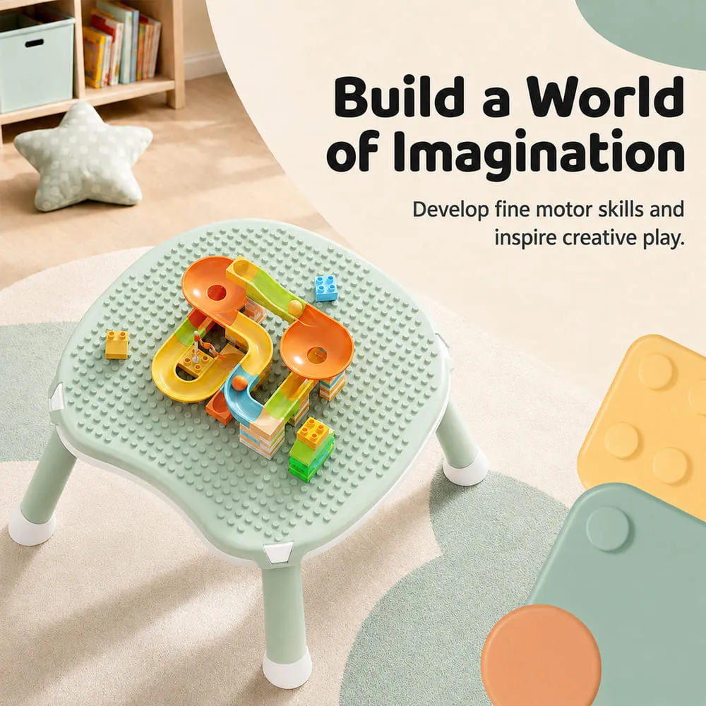 build a world of imagination Multifunctional Dining Baby High Chair green
