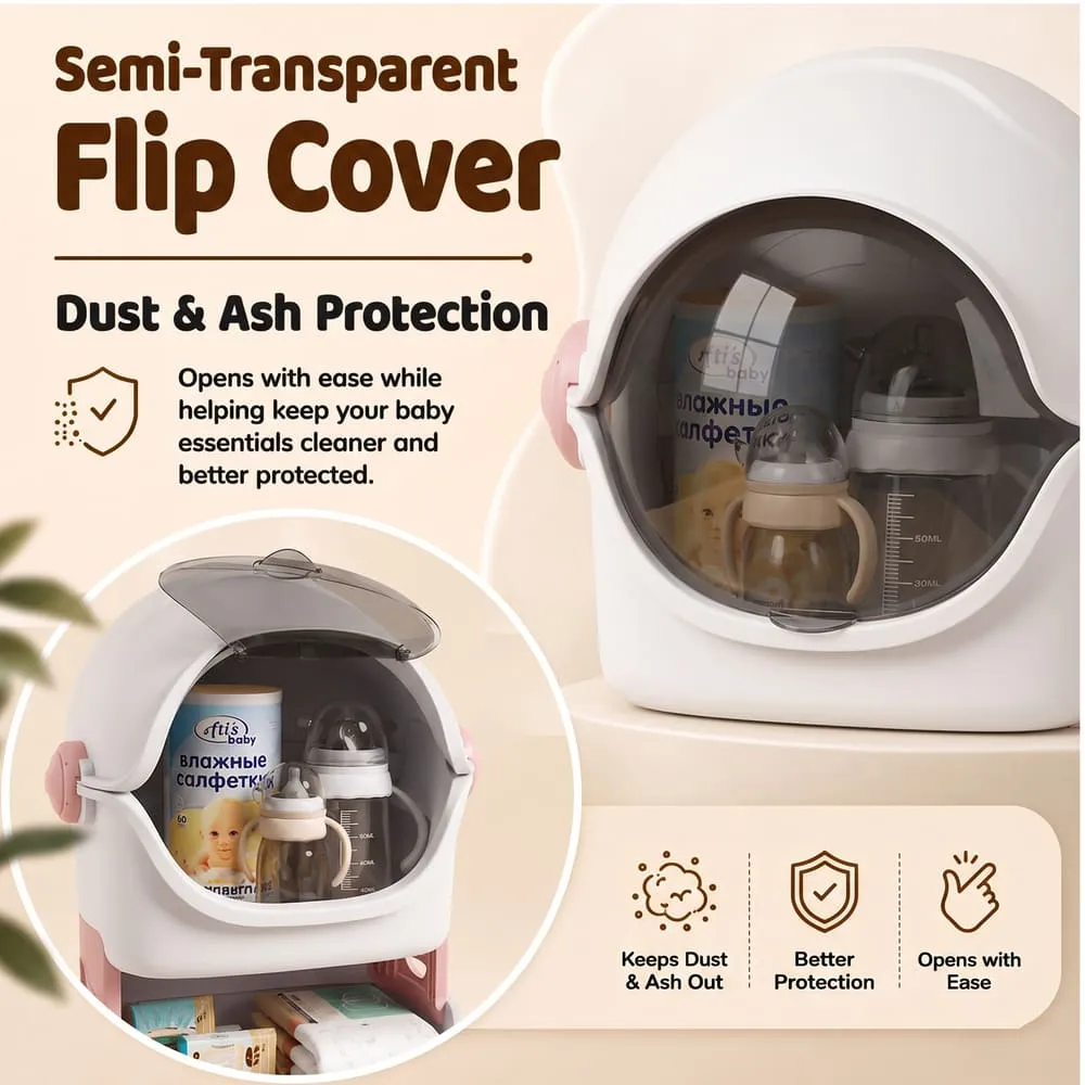 flip cover Astronaut Smart storage organizer pink