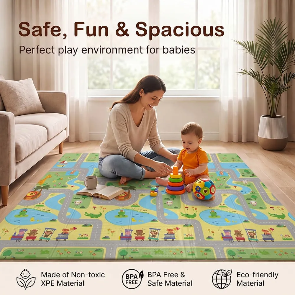 fun Baby Play Mat 6mm animal train