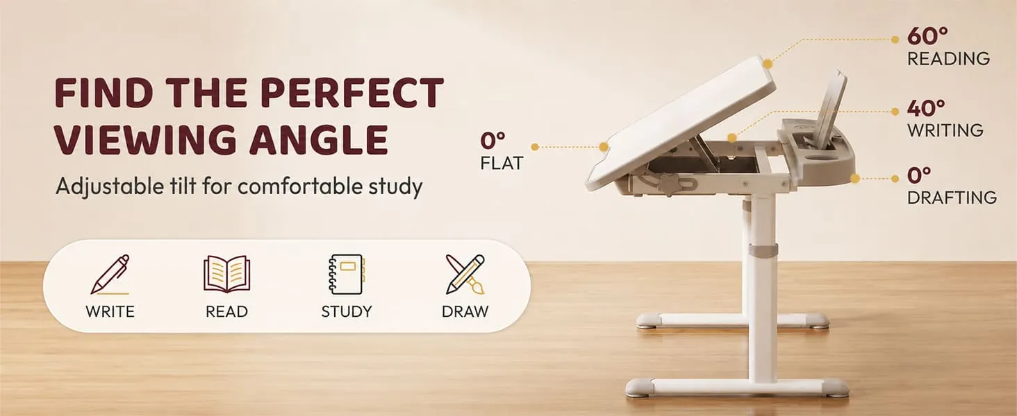 Multi-function Kids Study Table and Chair Set