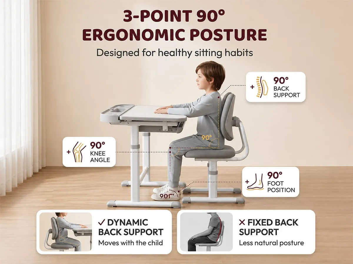 Multi-function Kids Study Table and Chair Set