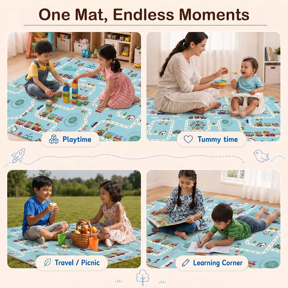 one mat Baby Play Mat 6mm animal train alphabet