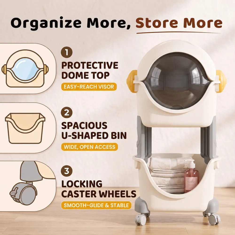 organize more store more Astronaut Smart storage small organizer grey