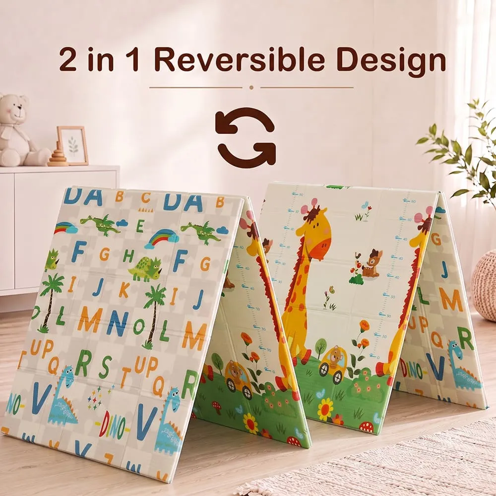 reversible design Baby Play Mat 6mm alphabet