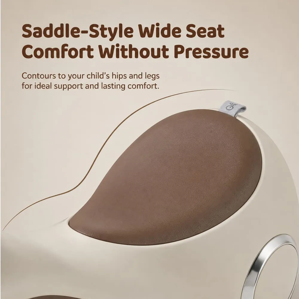 saddle style wide seat Mini move Balancing Bike Swing Car brown