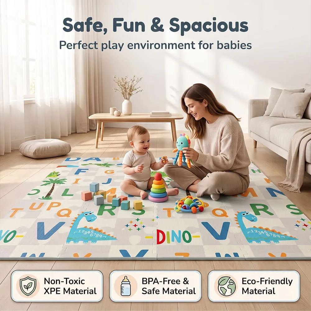 safe fun spacious Baby Play Mat 6mm alphabet