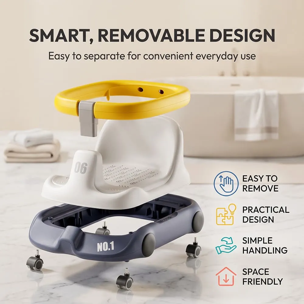 smart removable design Multifunctional Baby Bath chair yellow blue