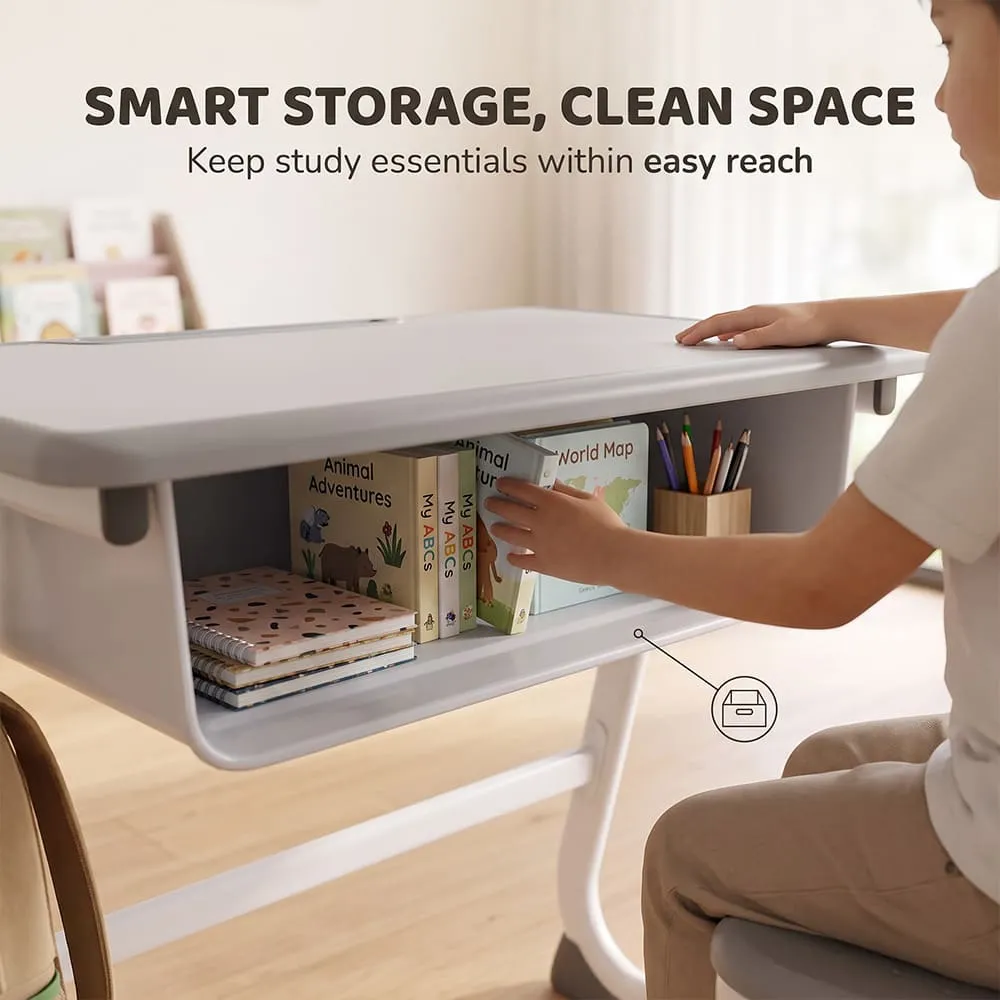 smart storage Smart Kids STudy table grey