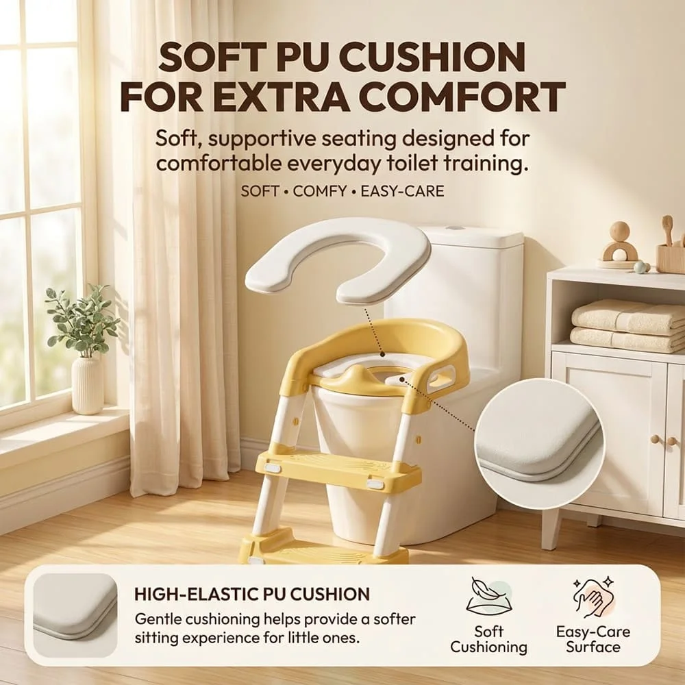 2 in 1 stepup Toilet Trainer yellow5