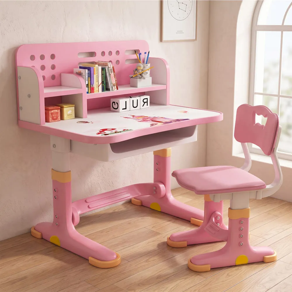 603 Kids Study Table pink