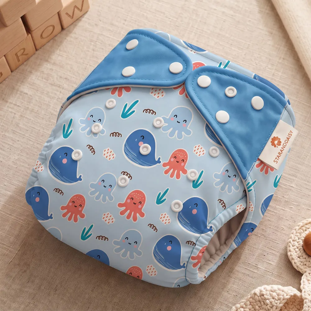 Baby reusable diaper blue