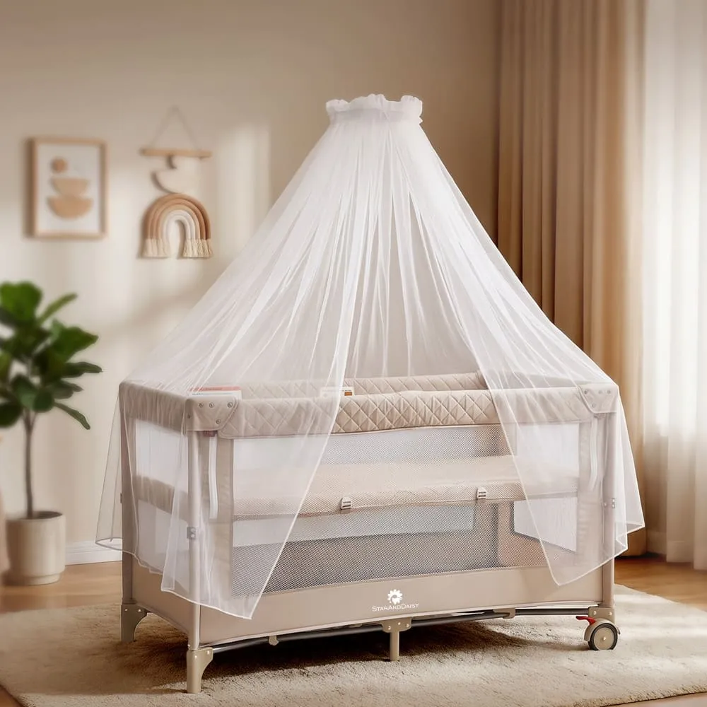 Cozycove Baby Crib Light brown