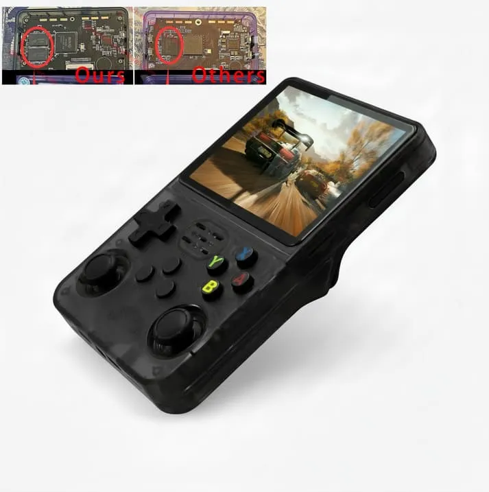 Cubonic Xplore R36S Dual RAM Chips Handheld Gaming Console black