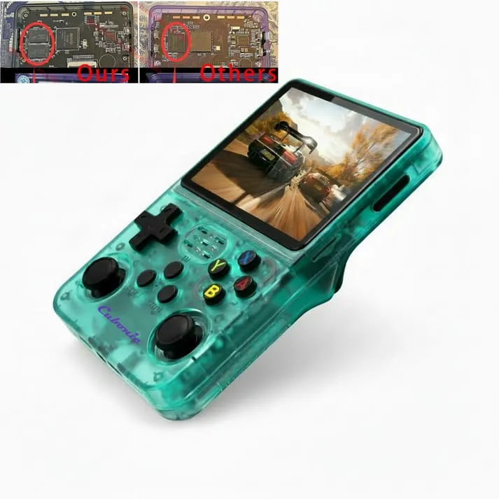 Cubonic Xplore R36S Dual RAM Chips Handheld Gaming Console green