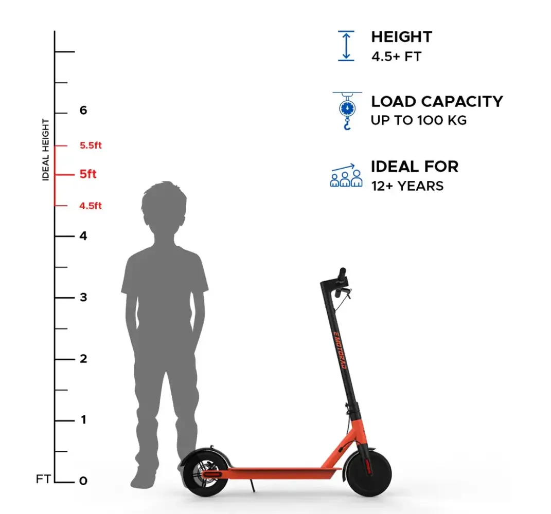 Emotorad Lil E Electric Kick Scooter (Red)6