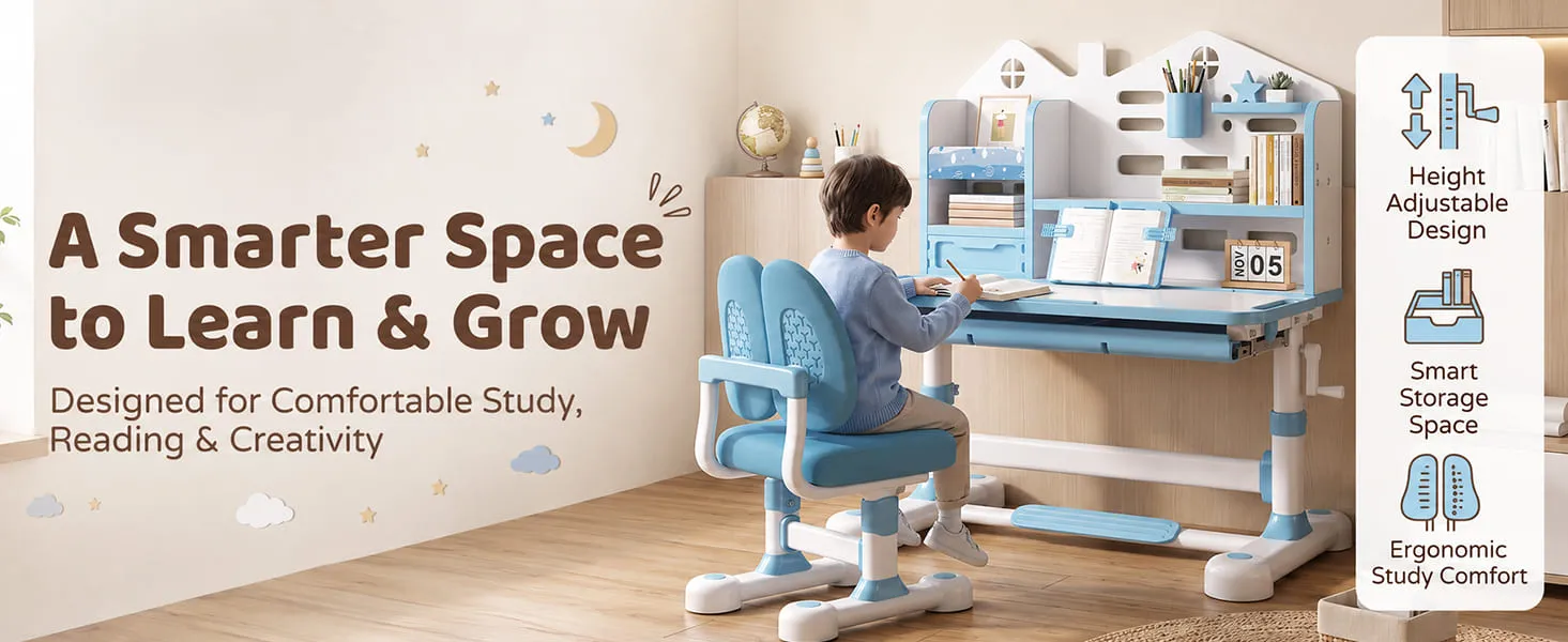 Smart Kids Study Table and Chair Set