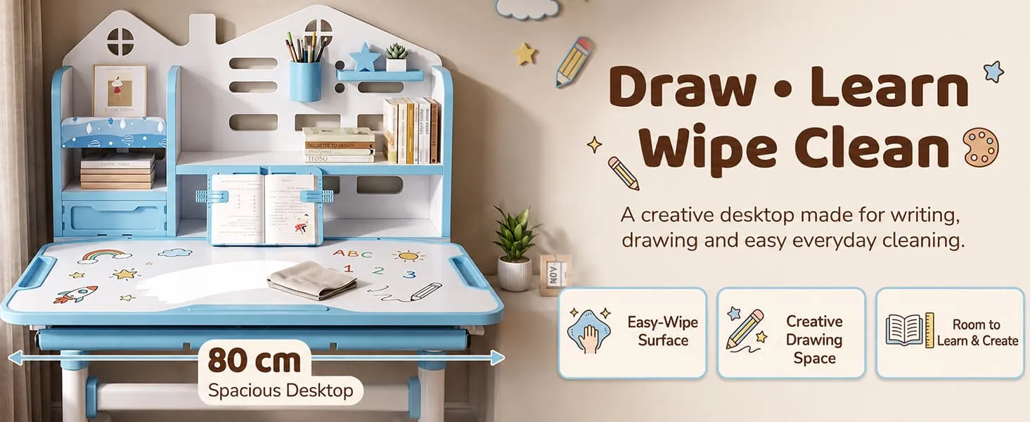 Smart Kids Study Table and Chair Set