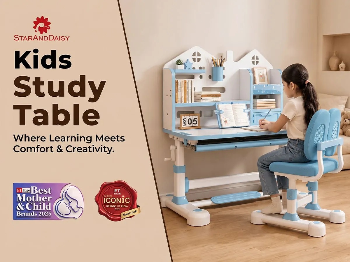 Smart Kids Study Table and Chair Set