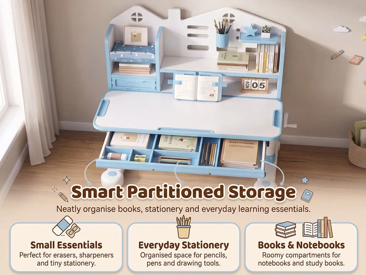 Smart Kids Study Table and Chair Set
