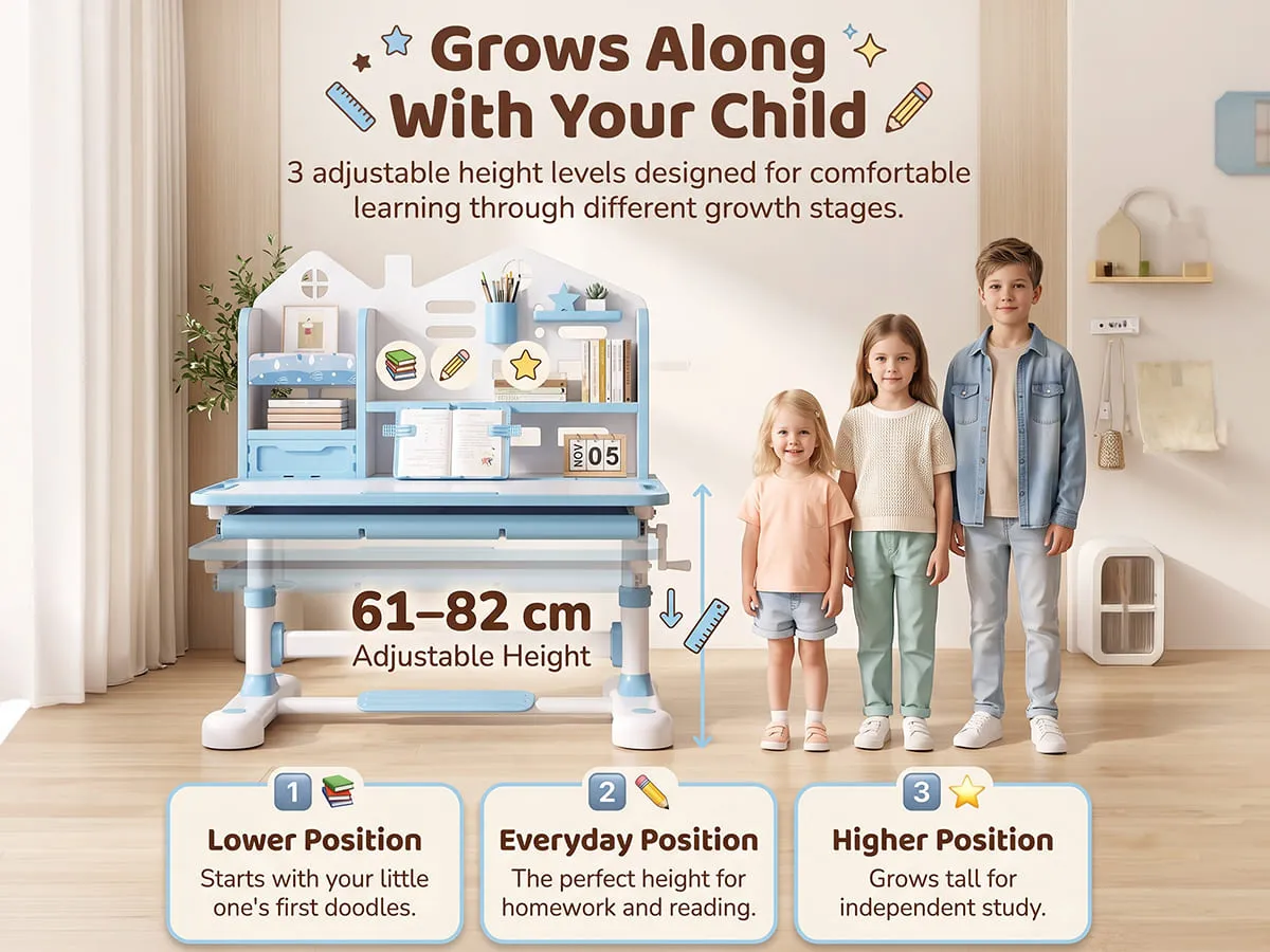 Smart Kids Study Table and Chair Set