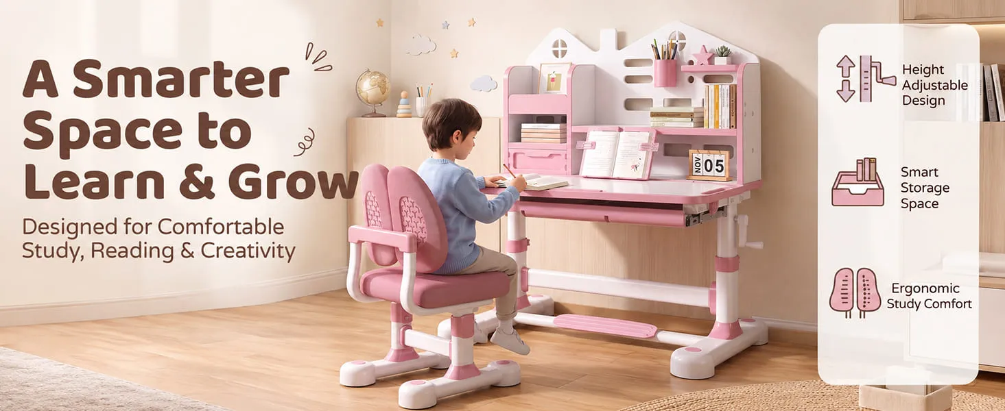Smart Kids Study Table and Chair Set
