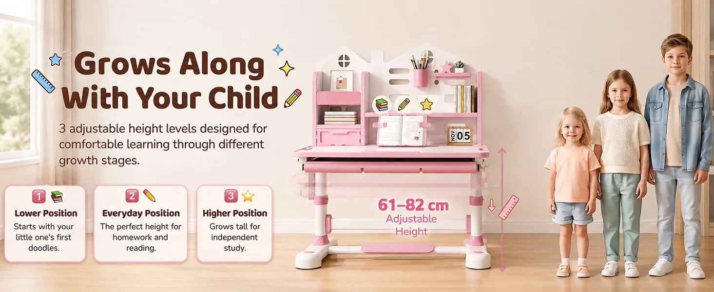 Smart Kids Study Table and Chair Set