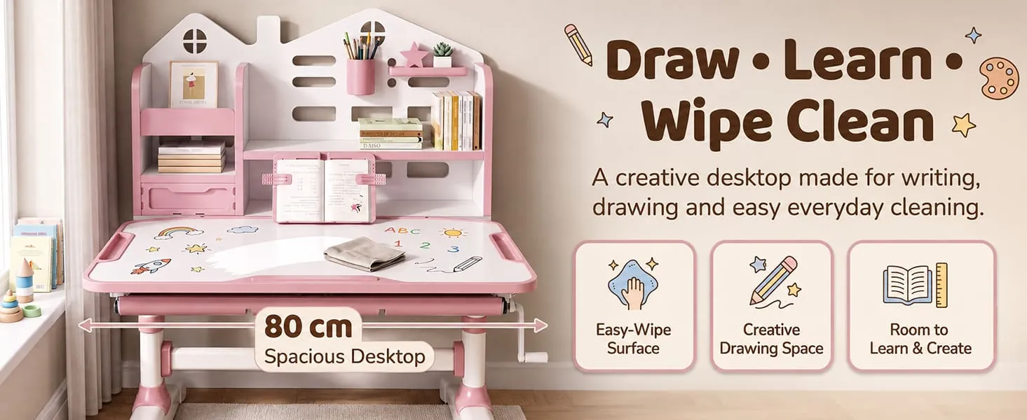 Smart Kids Study Table and Chair Set