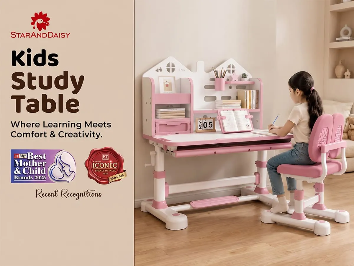 Smart Kids Study Table and Chair Set