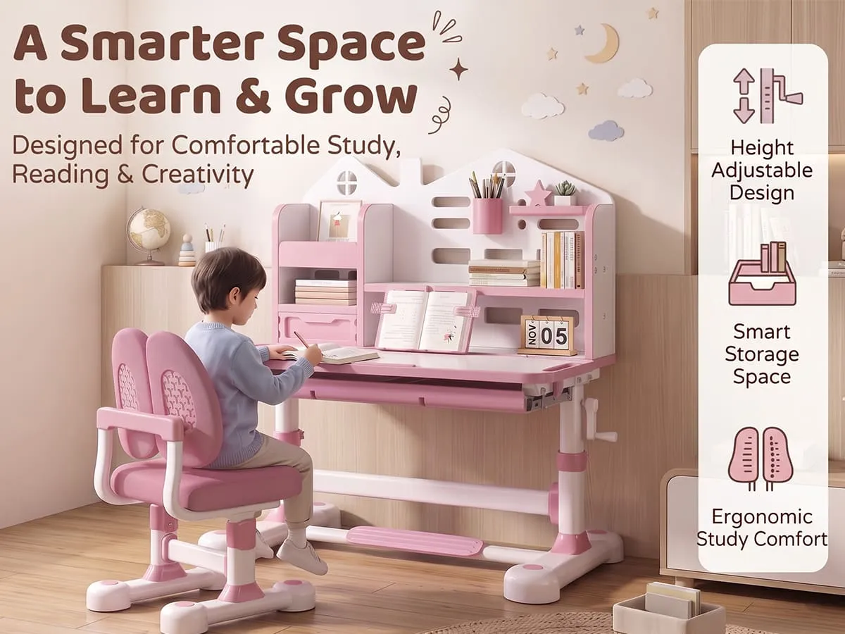 Smart Kids Study Table and Chair Set