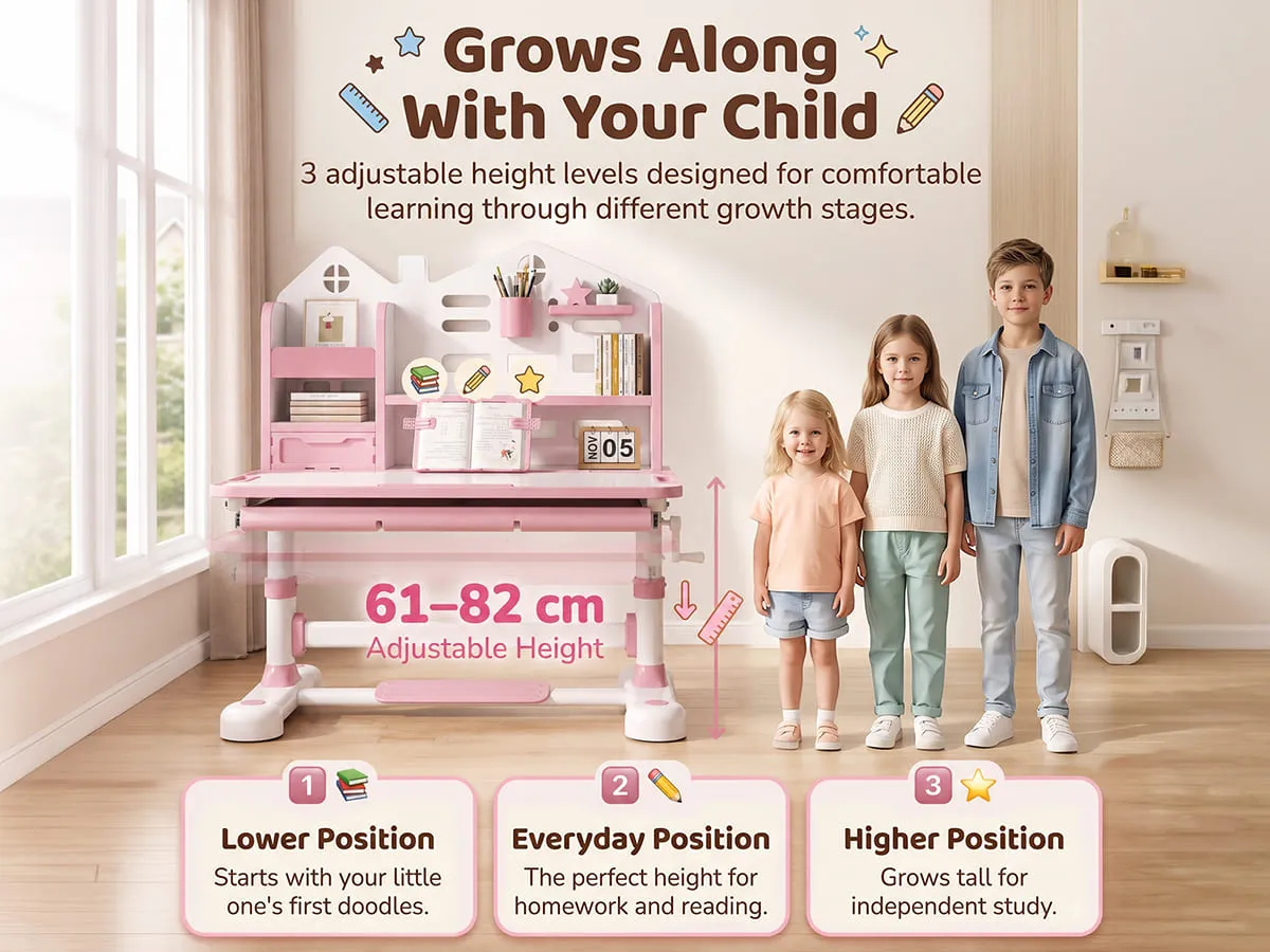 Smart Kids Study Table and Chair Set