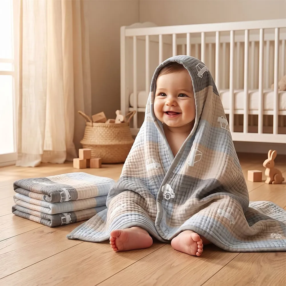 Korean Muslin Blanket Car print