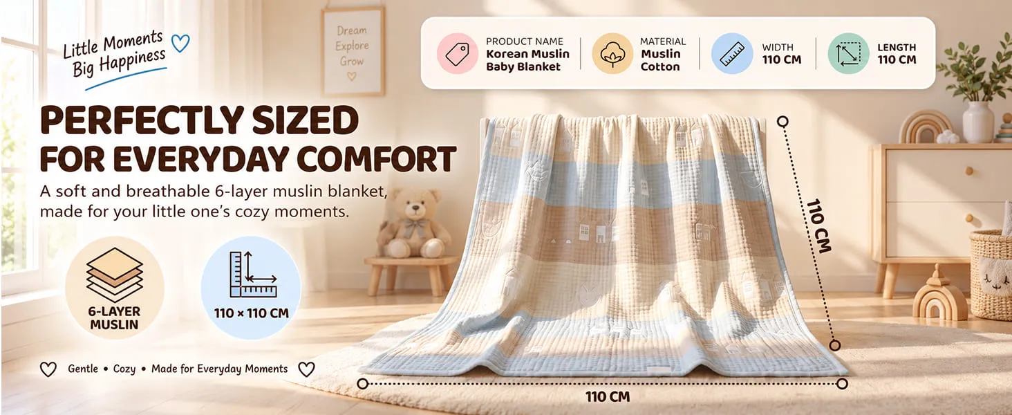 Korean Muslin Baby Blanket