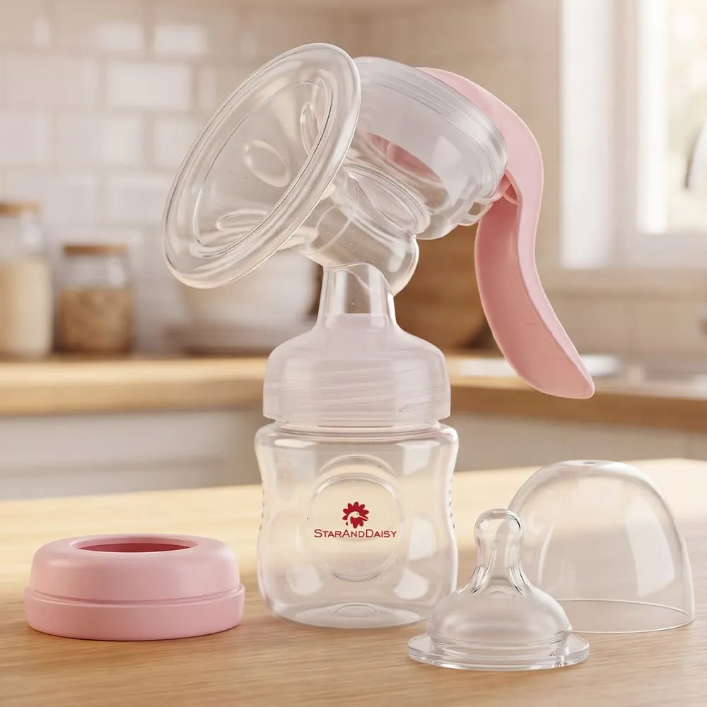 Manual breastpump pink