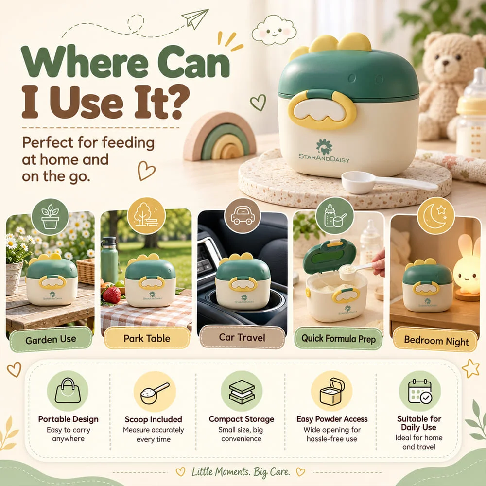 Milk Powder Container Green3