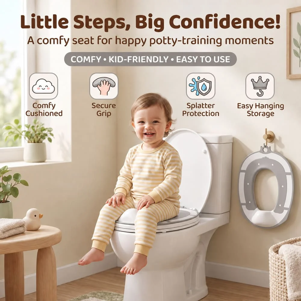 Small Potty Training Seat Grey 1