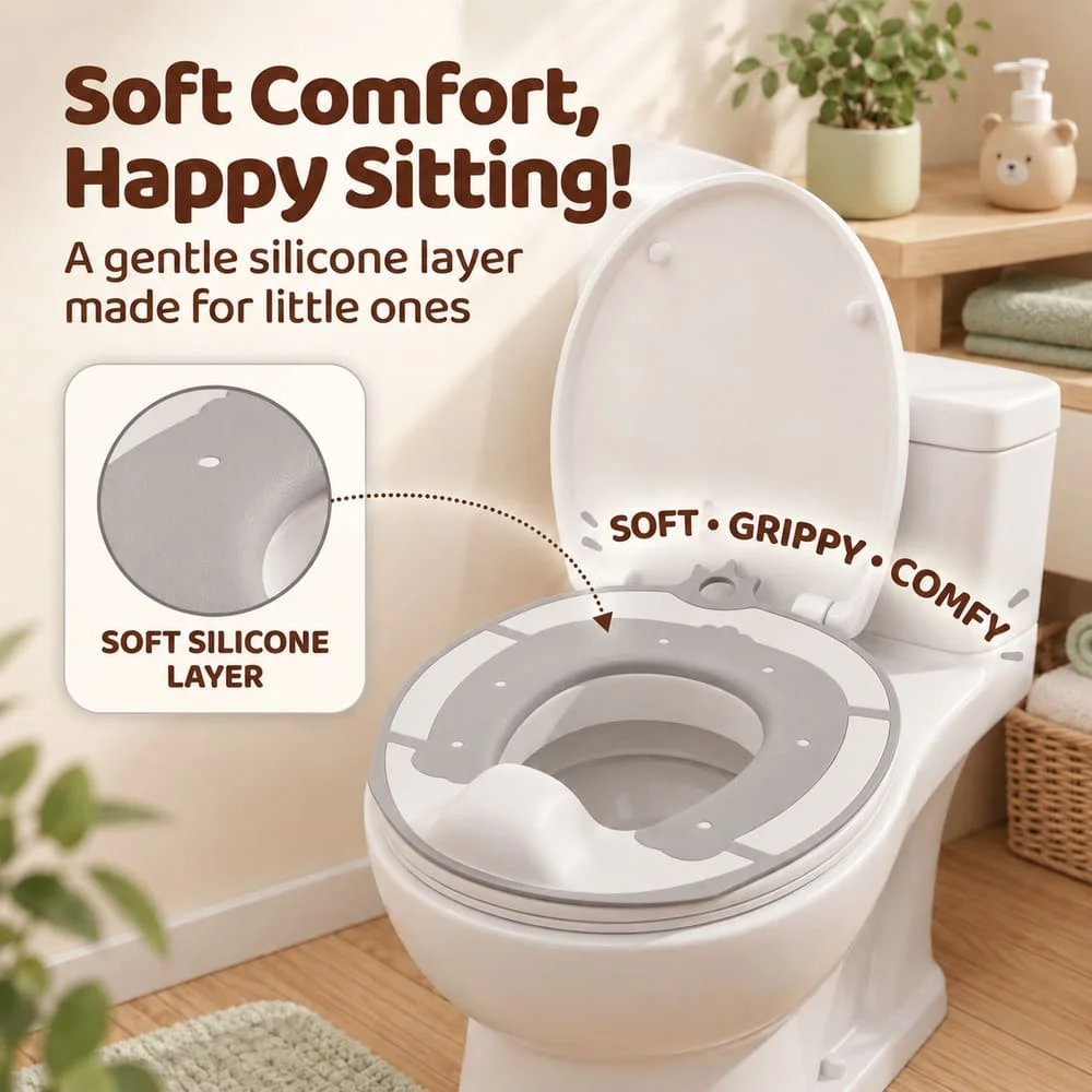 Small Potty Training Seat Grey 3