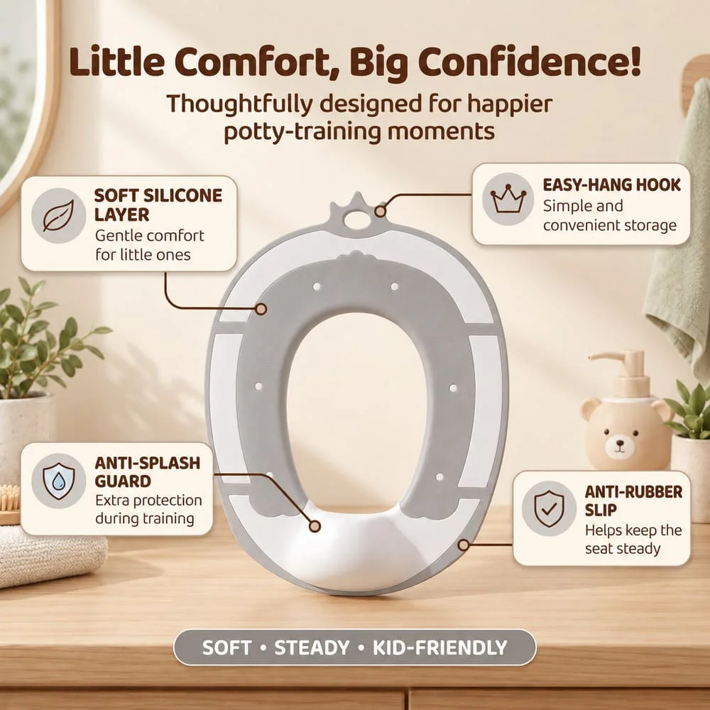 Small Potty Training Seat Grey 4