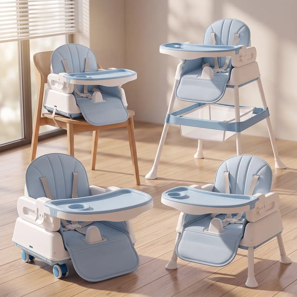 StarDine Baby High Chair Blue