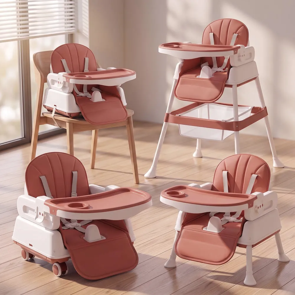 StarDine Baby High Chair Brown