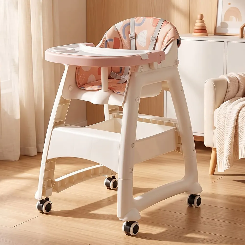 Tiny Dine High Chair Pink