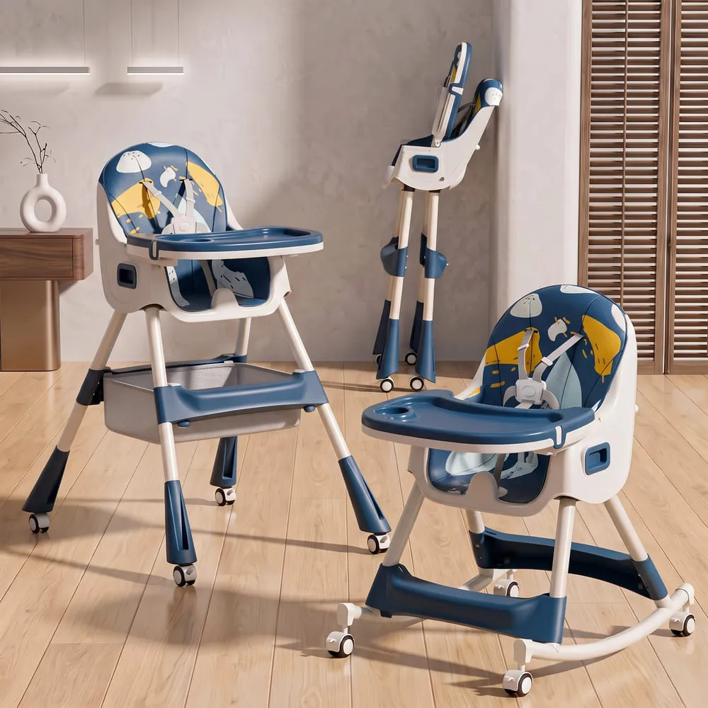 Tiny Taster High Chair Dark Blue