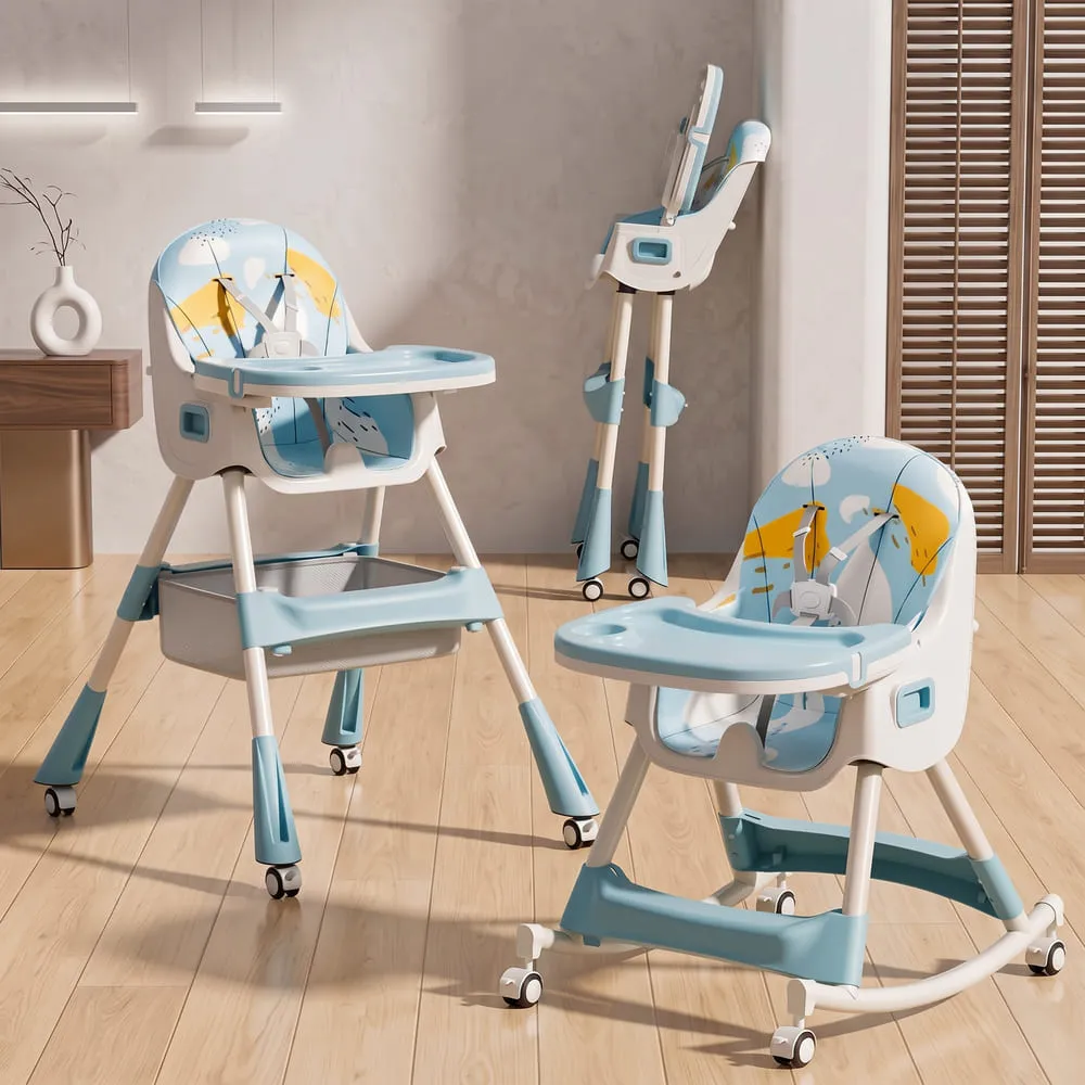 Tiny taster baby high Chair blue