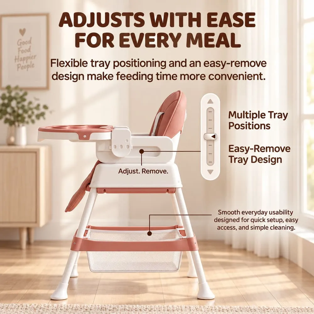 adjust with ease StarDine Baby High Chair Blue