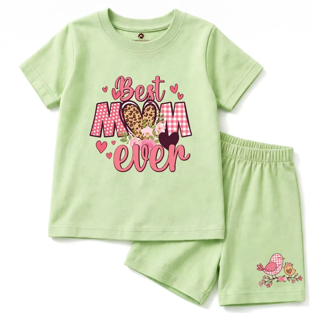 baby tshirt green best mom